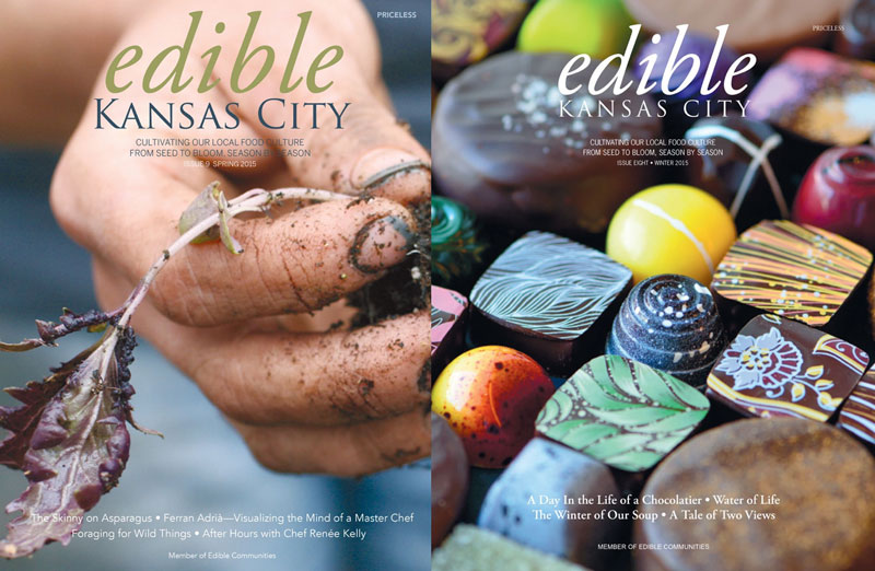 Edible Kansas City magazine covers 