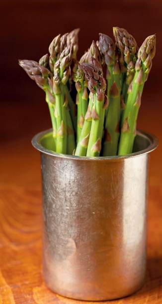 A cup of asparagus