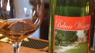 A bottle from Belvoir Winery